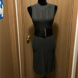 Candie’s grey sweater dress